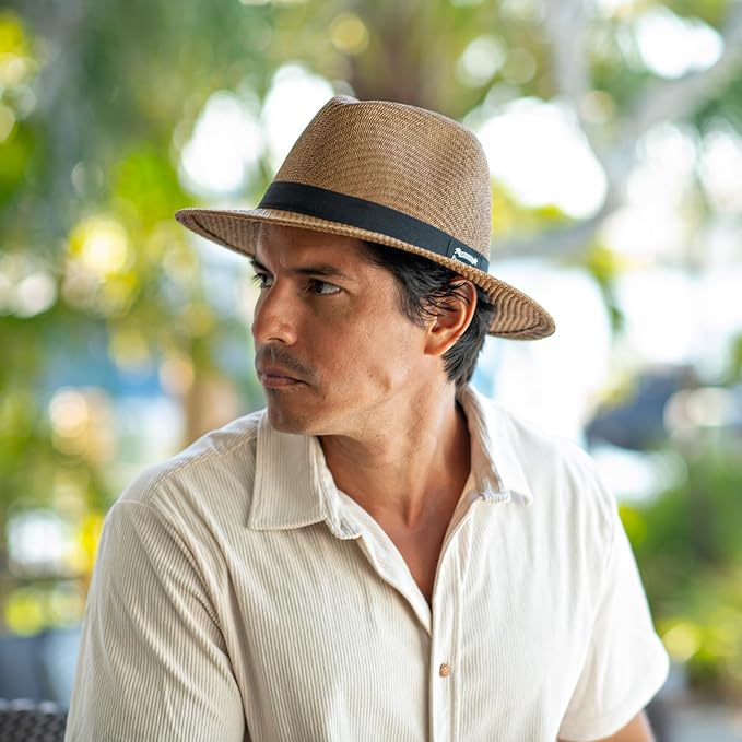 Matte Toyo Ribbon Safari Sun Hat - 2 1/2" Brim, UPF (SPF) 50+ UVA/UVB Sun Protection