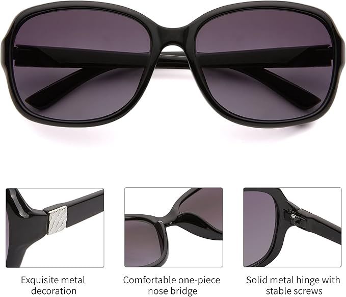 Madison Avenue 2 Pack Classic Vintage Sunglasses for Women Men,Fashion Sun Shades Glasses with UV400 Protection