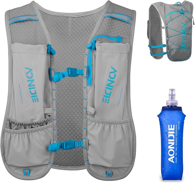 TRIWONDER Hydration Running Vest Backpack, Lightweight Water Pack for Men Women Hydration Backpack for Trail Race, Hiking, Cycling, Climbing, Camping, Jogging, Marathon