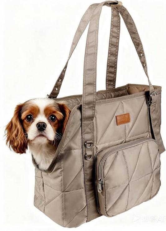 Dog Carriers for Small Dogs Pet Carrier Purse for Puppy and Cats Up to 10 lbs Stylish Tote Bag with Pockets Adjustable Shoulder Strap for Travel/Shopping
