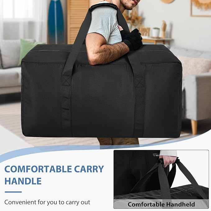 Extra Large Travel Duffle Bag, 120L Gear Bag for Men and Women, Storage Bag Ideal for Overnight Camping and Weekend Getaways