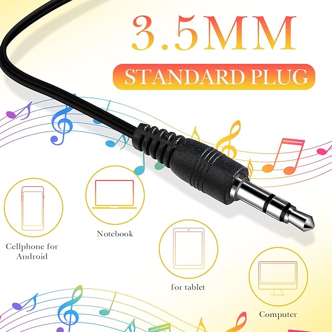 Kanayu 100 Pack Wired Earbuds Bulk for Classroom Ear Headphones Wired Basic Student Earbuds No Microphone with 3.5MM Jack for Class Laptop School Library, Individually Bagged (Yellow)