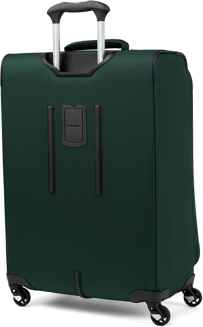 Travelpro Maxlite 5 Softside Expandable Checked Luggage with Spinner Wheels, Lightweight, 25-Inch — Forest Green