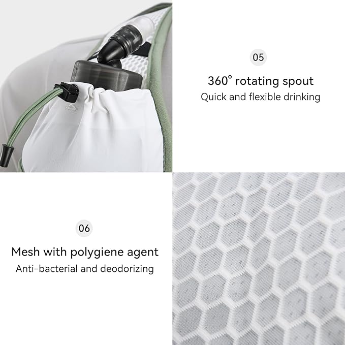 KAILAS FUGA AIR 8 Ⅳ Running Hydration Vest Hydration Pack Lightweight with Two TPU Water Bladders for Women Men Trail Cycling Hiking