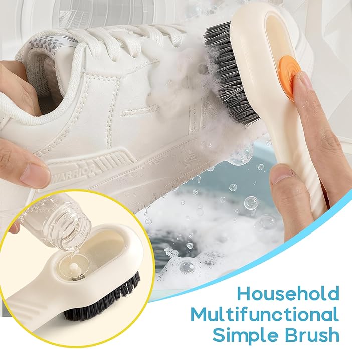 2 Pack Shoe Washing Bags with 2 Shoe Bags for Travel & 1 Shoe Brush - 360° Deep Clean for Sneakers/Tennis Shoes, Reusable with Self-locking Zipper & Microfiber Lining