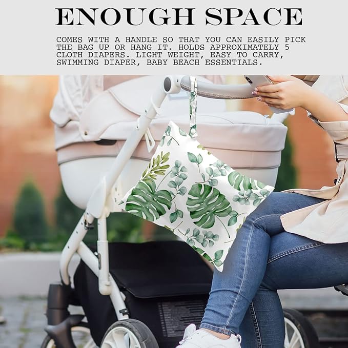 2 Pcs Wet Bag, Wet Dry Bag, Wet Bag for Swimsuit, Travel, Beach, Pool, Diapers, Dirty Yoga Gym Clothes, Toiletries, Makeup Bag, Cheetah Leopard Print Leopard Lover Gift for Birthday.