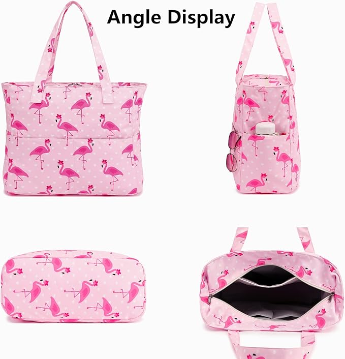 Bluboon Waterproof Beach Tote Pool Bags for Women Ladies Extra Large Carry On Bag With Wet Compartment for Weekender Travel