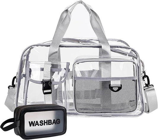 Small Gym Bag for Women, Travel Duffle Bag Carry On Weekender Bag with Shoe Compartment