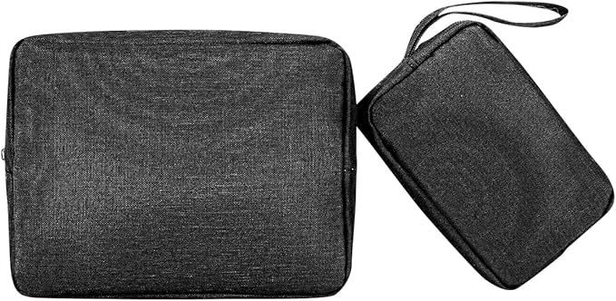 2 Pieces Small Zippered Pouch, Portable Electronics Organizer, Toiletry Carry Bag Mini Cosmetic Makeup Bag, Coin Purse Wallet, Make up Case for Purse,Storage Bag Travel Accessories, Small Packing Cube