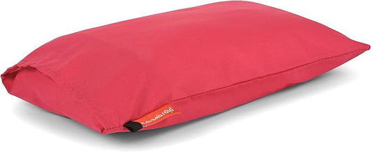 Pipsqueak Small | Tiny | Mini Pillow with Name Tag - 11in x 7in x 2.5in - Machine Washable - White Pillow with Rose Case