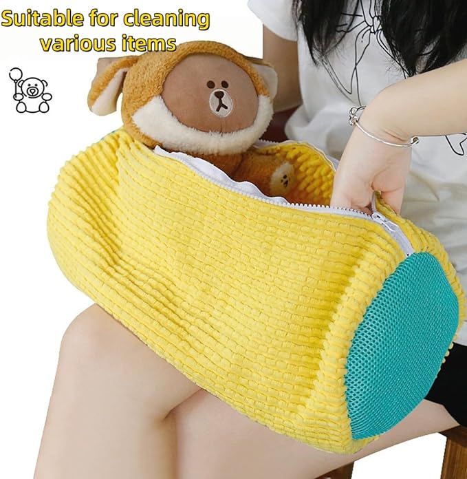 Shoe Wash Bags for Washing Machine (2 Pack), Reusable Laundry Bags for Sneakers, Footwear, Bike Shoes, 360° Deep Clean Shoe Washing Bag (Grey)