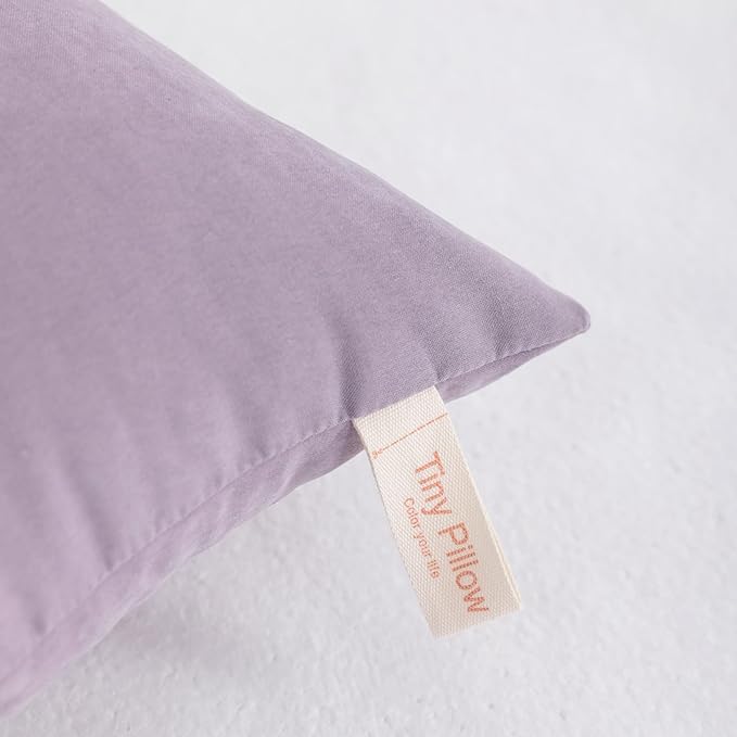 NTBAY Tiny Pillows, Down Alternative 7"x11" Microfiber Mini Pillow for Travel, Pets, Soft Machine Washable Small Pillows for Neck, Wrist, Lumbar and Knee, Lavender