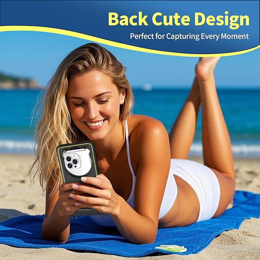 IP68 Waterproof Phone Pouch Up to 6.8", Floating Waterproof Phone Case for iPhone 15 14 13 Pro Max, Galaxy S24 S23 S22 Ultra, Cellphone Dry Bag Cruise Beach Essential, Black