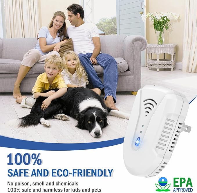 2025 Upgraded Version Ultrasonic Pest Repeller 6 Pack, Mouse Repellent Indoor Plug in, Insect Ultrasonic Repellent for Bugs Roach Insect Mice Spider Mouse Mosquito Ant, 3 Mode Switching