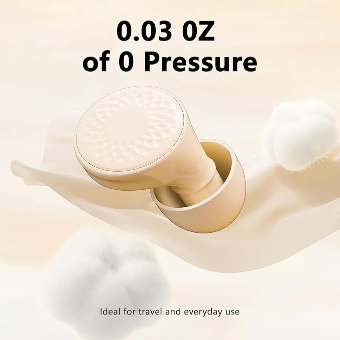 Ear Plugs for Sleeping Noise Cancelling, 45dB for Noise Reduction, Noise-Reducing Earplugs for Sleeping, Concerts, Shooting, Silicone Hearing Protection Earbuds with 8 Eartips (Beige, One Size)