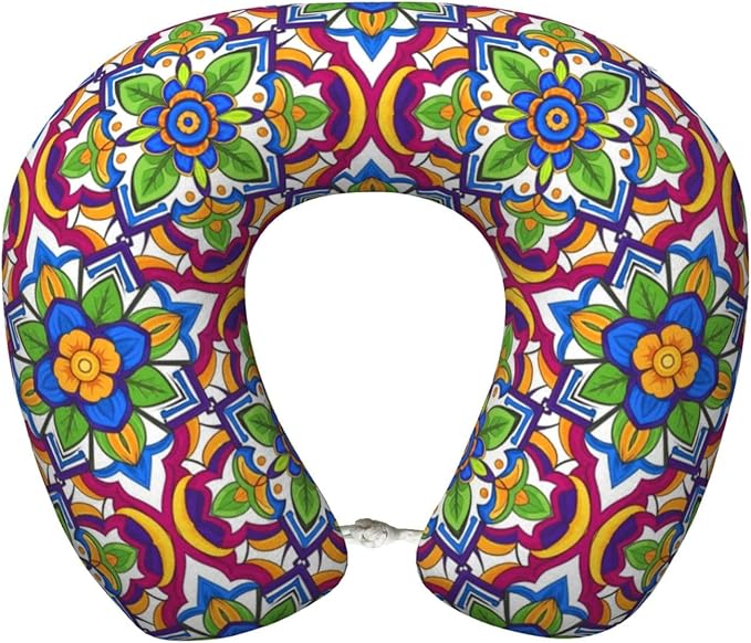 Comfortable Travel Pillow for Pain Relief Sleeping, Memory Foam Airplane Car Neck Pain Pillows Talavera, Funny Chin Head Support Cushion