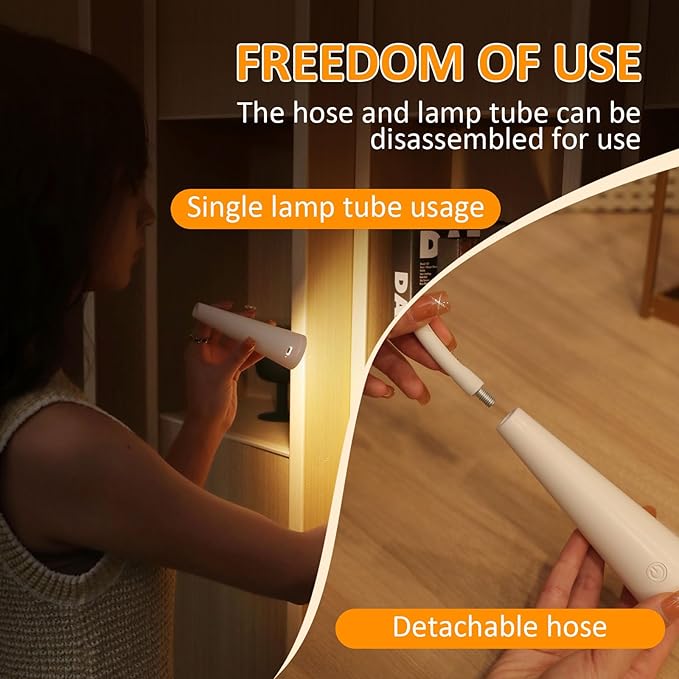 Portable LED Reading Light - Infinite Flexibility, 3 Color & Brightness, 1200mAh USB Rechargeable Lamp, Neck Book Light Ideal for Bed Reading, Knitting, Camping, Repairing Best Gift for Book Lovers