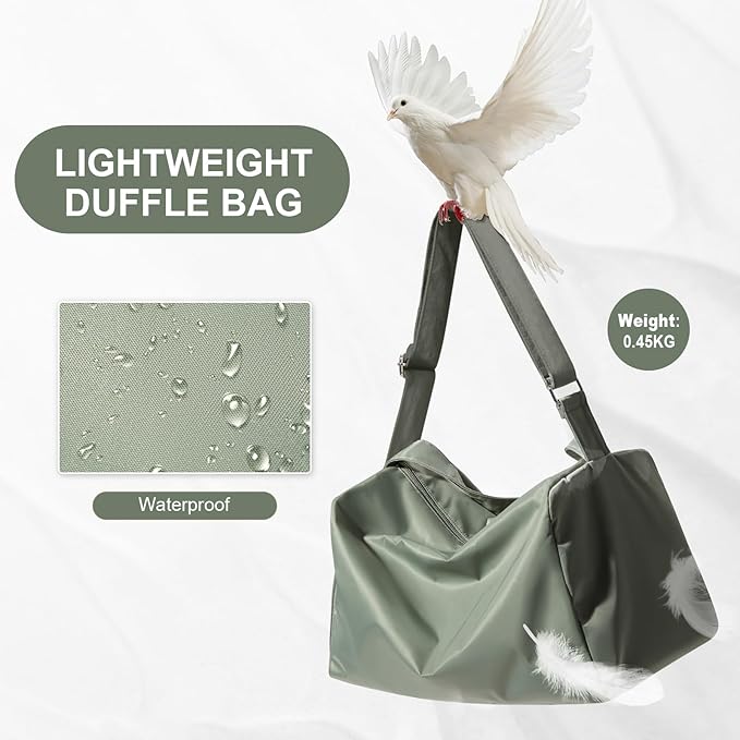 Large Gym Bag with Shoe Compartment, Workout Sport Duffle Bag for Women Travel, Waterproof Shoulder Overnight Bags Lightweight Carry on Tote Bags for Swim, Yoga, Dance