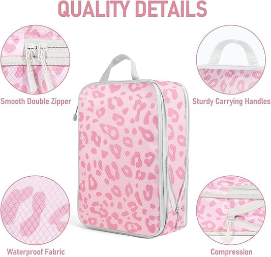 4-Piece Packing Cube Set - Lightweight Luggage Organizers for Travel, Vacation and Suitcases - Durable Accessories with Compression