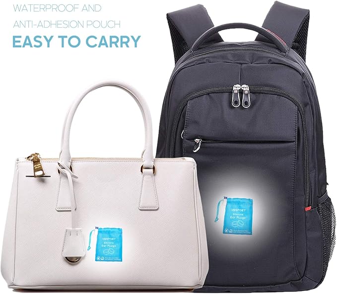 Ear Plugs for Sleeping - Vegpoet Reusable Moldable Silicone Earplugs Noise Cancelling Reduction for Concerts, Swimming, Shooting, Snoring, Airplane, Musicians, Motorcycle, 12 Pack