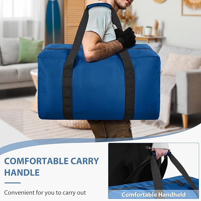 Large Travel Duffle Bag, 60L Gear Bag for Men and Women, Storage Bag Ideal for Overnight Camping and Weekend Getaways