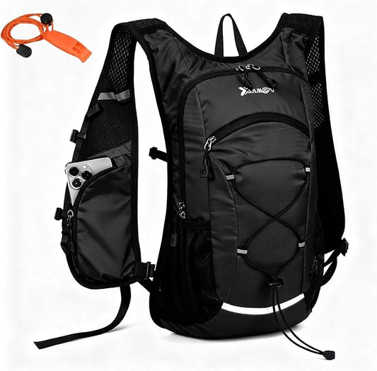 DOJUNS Hiking Backpack Lightweight Travel Backpack 20L Waterproof Hiking Daypacks Camping Backpack for Men Women (Black)