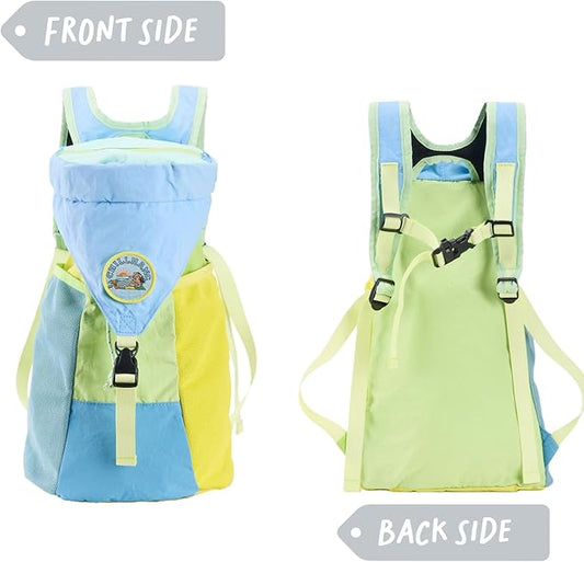 Packable Backpack, Lightweight Hiking Daypack for Men & Women, 18L Foldable Water-Resistant Small Backpack with Color Block Design for Outdoor Trekking Camping Travel