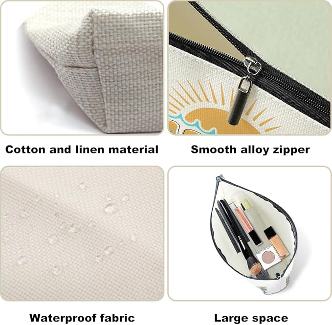 Lake Life Makeup Bag Cosmetic Bag Lake Accessories Travel Vacation Sun Day Essentials Beach Gifts for Women Girls Boater Lovers Bestie Christmas Birthday Lakes House Gifts Boating Lover Gift