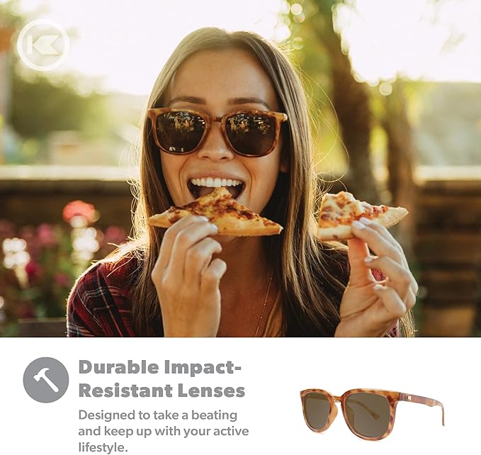 Knockaround Paso Robles Polarized Sunglasses for Women & Men - Impact Resistant Lenses & Full UV400 Protection
