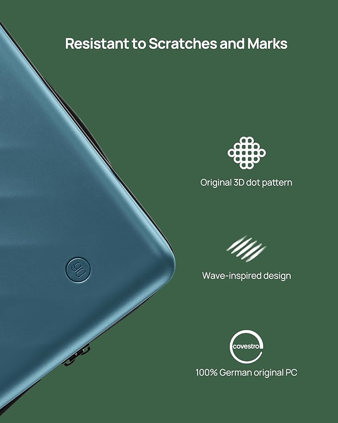 NINETYGO Luggage Sets 2 Piece, Carry On Luggage Airline Approved, Large Checked Trunk Luggage with Smooth Spinner Wheels, Hard Case PC Suitcase Sets, TSA Approved, 20in/29in (Topaz Blue, Hudson)