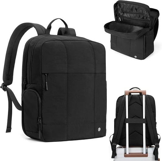 CLUCI Lightweight Travel Backpack Carry on Flight Approved, Puffy Gym Backpack with Shoe Compartment, Personal Item Travel Bag, 15.6 inch Laptop Backpack for Weekender Business