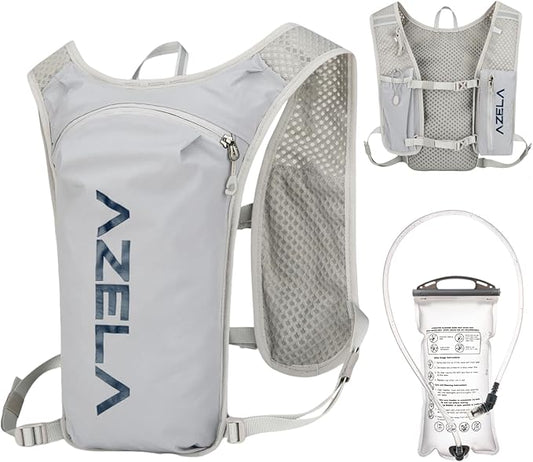 YAPJEB Lightweight Hydration Pack Backpack Vest, Optional 1.5L 2L BPA Free Water Bladder - Leakproof Breathable for Men Women Running Hiking Cycling Marathon