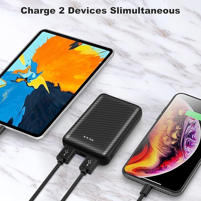 FERNIDA 12000mAh Power Bank Portable Charger USB 5V 3A Battery Pack for Heated Vest & Heated Pants & Smartphone & Heating Pad