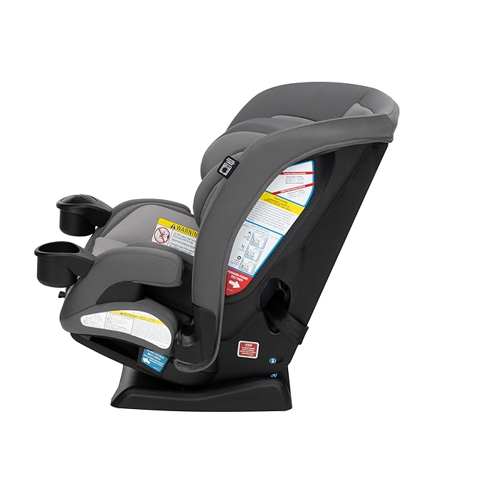 Safety 1st EverSlim 4-in-1 Convertible Car Seat, SecureTech Chest Clip, Ultra-Slim, 4-Mode Infant to Booster, Baby Car Seat, 5-100 lbs, Memory Foam, Office Space