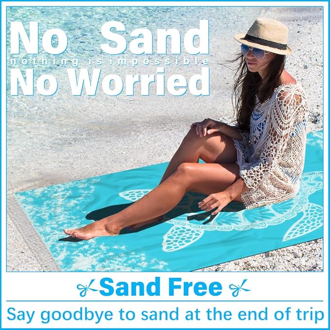 Thin Turkish Beach Towel Lightweight Soft Cotton Extra Large XL Oversized Sand Free Sandproof Absorbent Quick Dry Towels Cloud Bath Pool Travel Compact Essentials Accessories for Adult Gifts