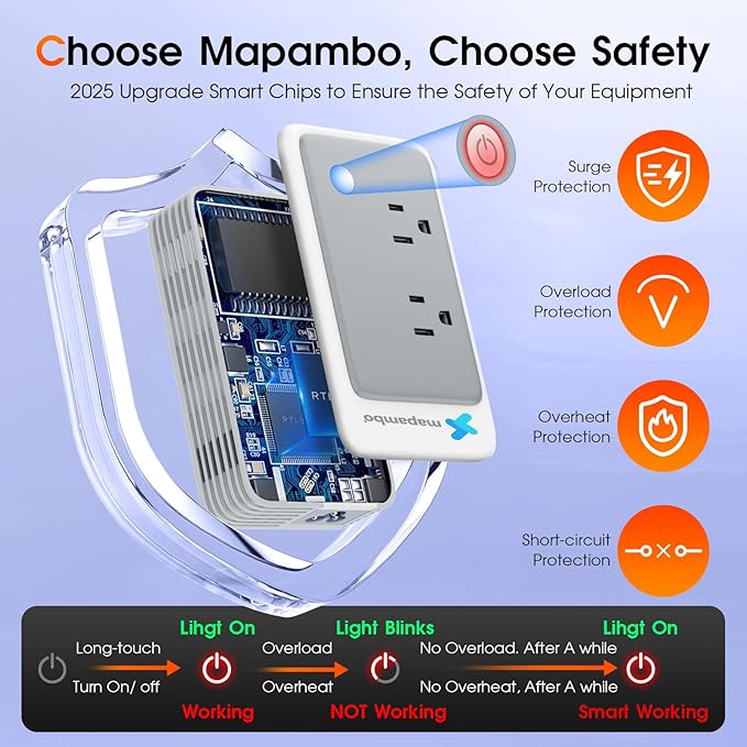 220V to 110V Voltage Converter US to Europe for Curling Iron and Hair Straighteners, Power Converter for European Travel Plug Adapter with 2 USB A & 2 USB C Ports (Type A/C/G/I-Global)