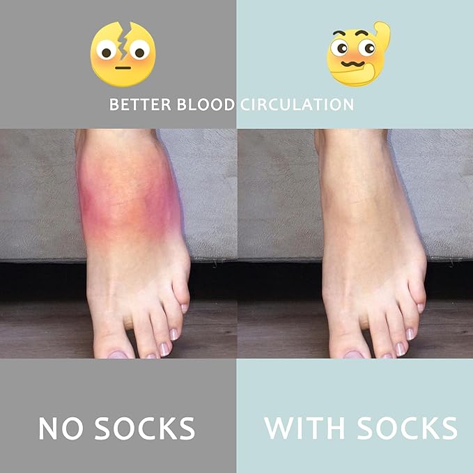 fenglaoda Compression Socks for Women Men Support Circulation 6 Pairs Socks For Nurse, Travel, Flight