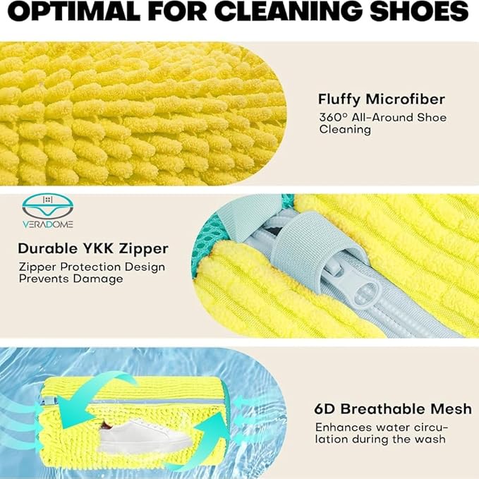 Laundry Shoe Bag | Shoe Washing Machine Bag | Reusable Laundry Shoe Bag for Washer And Dryer For All Shoe Types And Sizes (2)