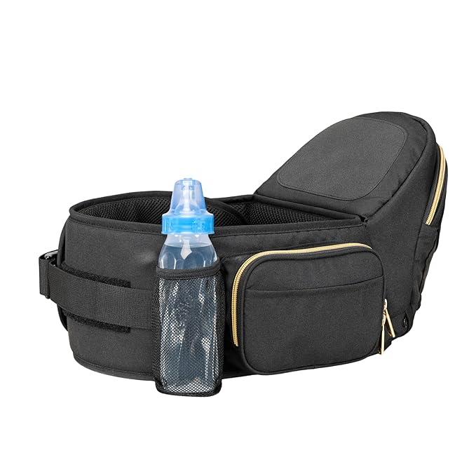 Tushbaby The Original Premium Quality Hip Seat Carrier – Safety-Certified Baby & Toddler Carrier with Secure Safety Buckles, Storage Pockets & Nursing Pillow