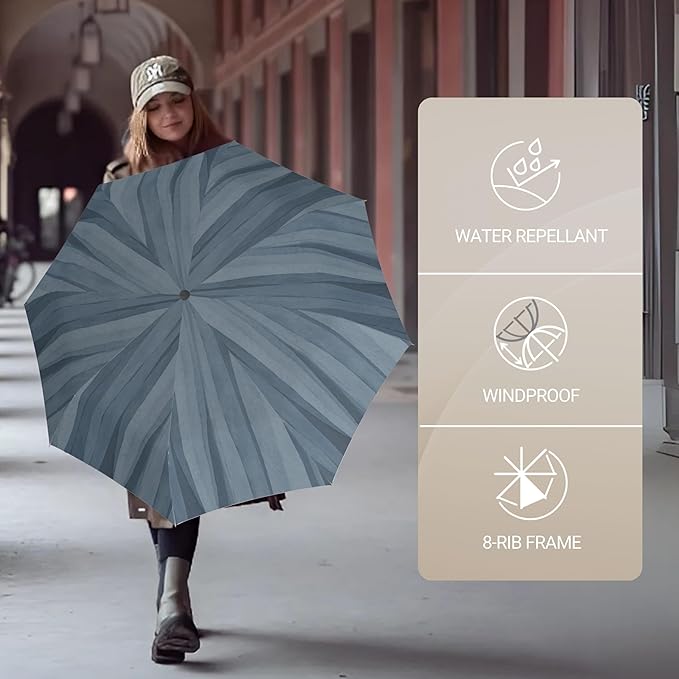 Knirps A.200 Medium Duomatic Windproof Umbrella for Adults – Automatic Open Close 38.5" Canopy, Travel Case Included