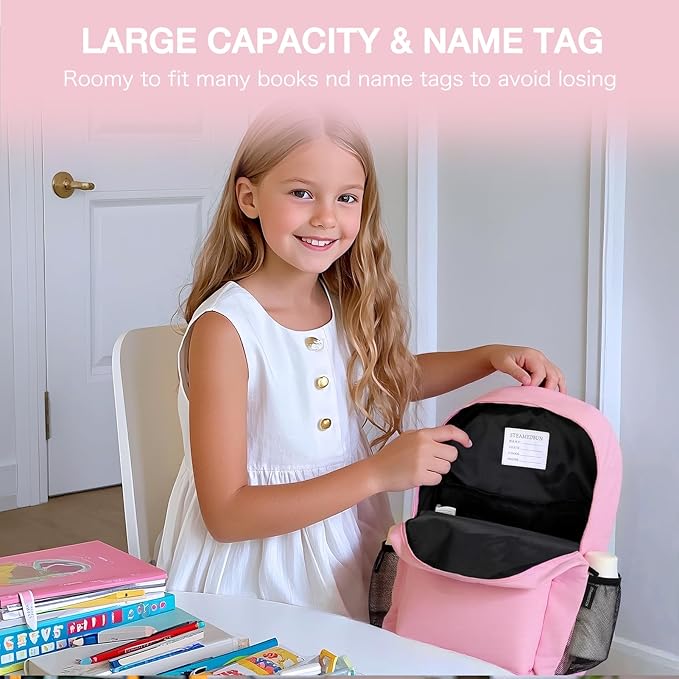 STEAMEDBUN Girls Backpack for Girls 5-9,Kids Backpack for Elementary School Bag