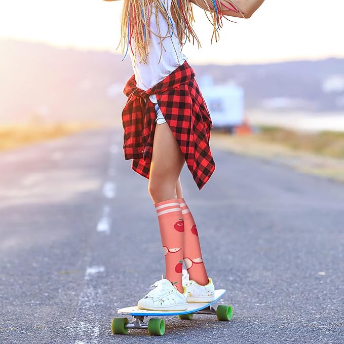 fenglaoda Compression Socks for Women Men Support Circulation 6 Pairs Socks For Nurse, Travel, Flight