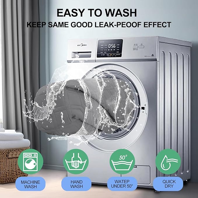 Smiry Waterproof Dog Blanket, 30x70 Inch Soft Pet Bed Cover Reversible, Washable Sofa Couch Furniture Protector for Small Medium Large Dog Puppy Cat, Geometric, Grey/Light Grey