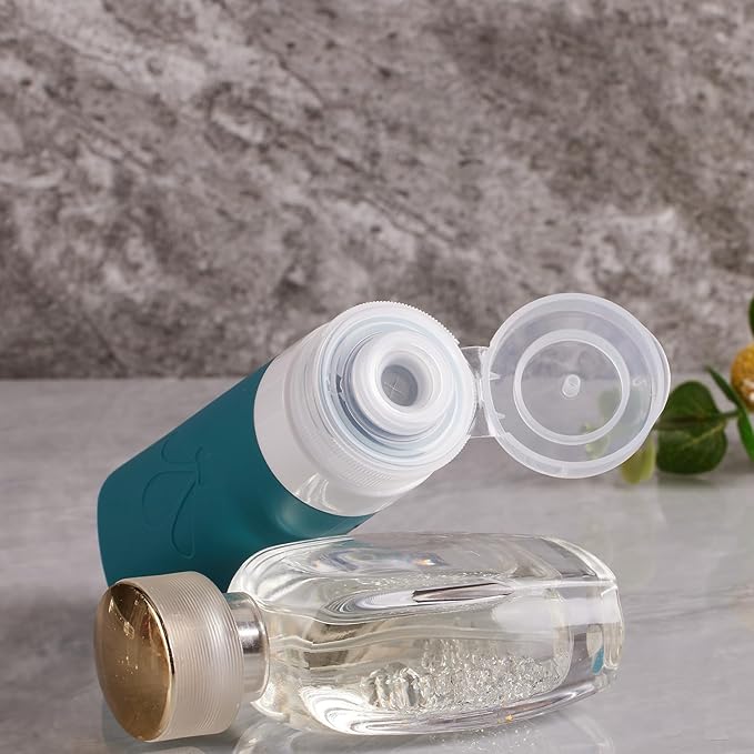 INSFIT Silicone Travel Bottles Set, 17 Pack Travel Size Toiletries, Leakproof Travel Bottles for Toiletries, Travel Accessories for Women, Airplane Travel Essentials, Travel Containers for Toiletries