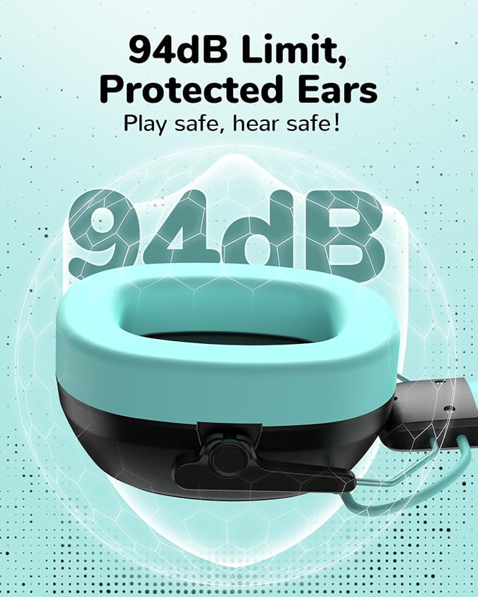 Kids Noise Cancelling Headphones, Sound Proof Ear Protection, 29dB SNR Noise Reduction Bluetooth 6.0 Earmuff, 94dB Lock - 80H Playtime, Hearing Protection for Autism, Shooting Gun Range(Black)