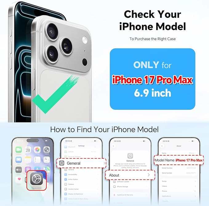 TUCCH Detachable Crossbody Wallet Case for iPhone 17 Pro Max 6.9", 10 Card Slots RFID Blocking | Stand | Lanyard Wrist Strap | Wireless Charging | Zipper Pocket | PU Leather Magnetic Cover | Rose Gold