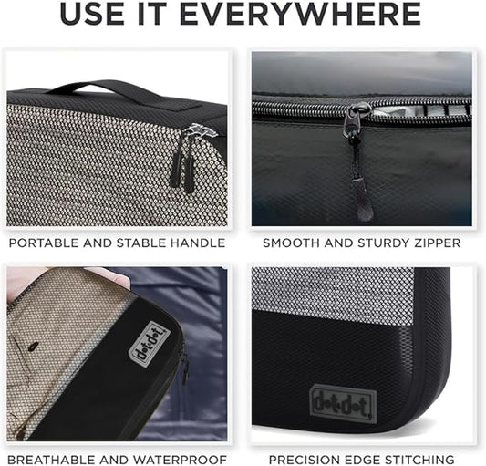 Medium Packing Cubes for Suitcases - 5 Pcs set of Packing Cubes for Travel Carry on Suitcase Organizer Bags - Travel Cubes Organizer Bags for Luggage