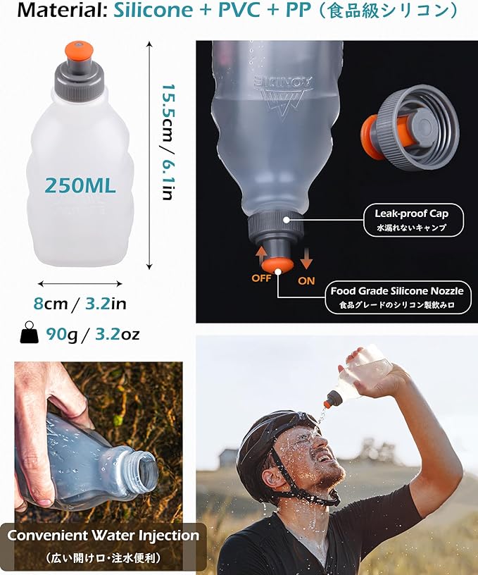 TRIWONDER Hydration Running Vest Backpack, Lightweight Water Pack for Men Women Hydration Backpack for Trail Race, Hiking, Cycling, Climbing, Camping, Jogging, Marathon