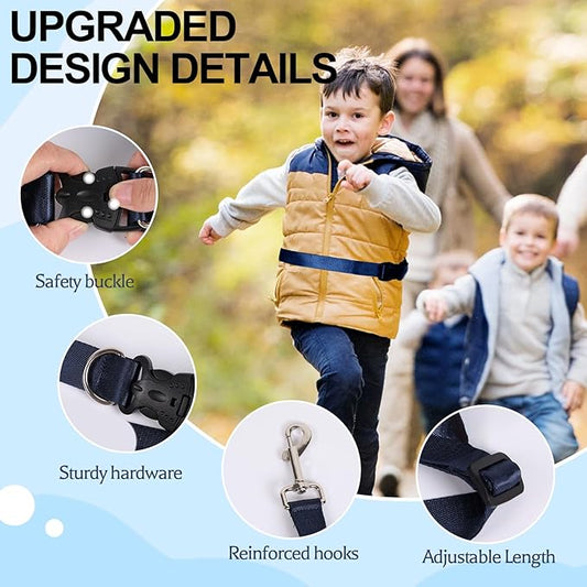 Secure Waist Leash Harness for Kids with Autism, Hands Free Walking Harness with Adjustable Tether and Handle, Keep Autistic Special Needs ADHD Children Safe and Close in Public, Child Elopement Leash