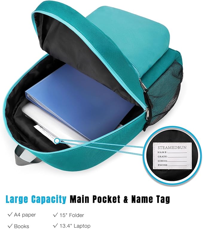 STEAMEDBUN Kids Backpack for Boys,Kindergarten Backpack for Toddler Boys Age 3-6